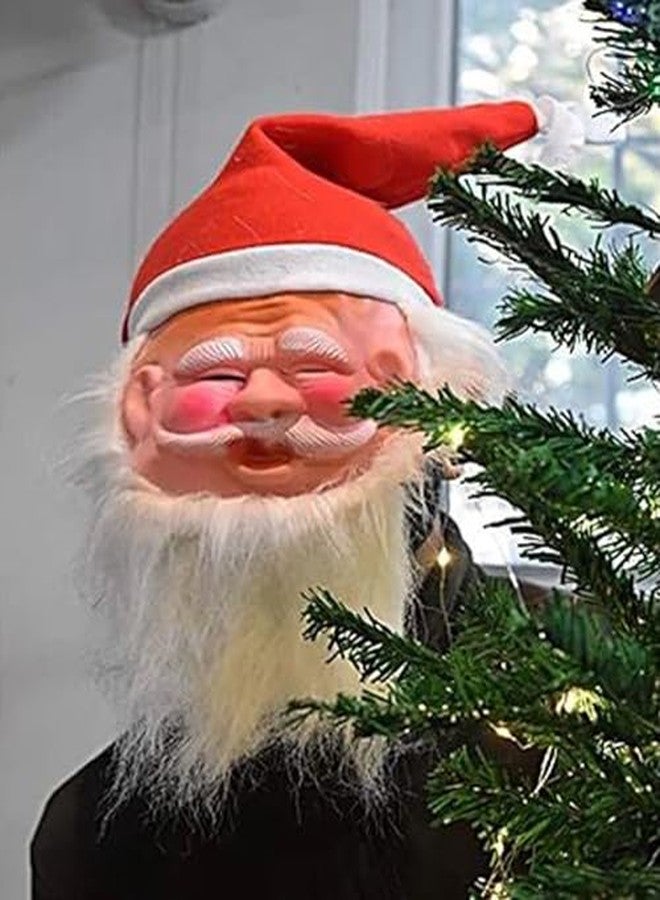 SAI PRASEEDA قبعة بابا نويل مع قناع من ساي براسيدا - عبوة من 3 قطع | لون أحمر وأبيض | قبعة عيد الميلاد مع قناع بابا نويل للأطفال والكبار، إكسسوار مثالي لحفلات وأعياد الميلاد CAMSK1 - Image 3